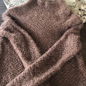 Brown fuzzy sweater